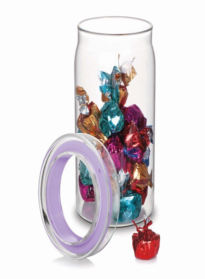 تريو مرطبان تريو باي ميلتون ألين بغطاء زجاجي، 1000 مل، شفاف | آمن للاستخدام في الميكروويف | وعاء لتخزين الطعام | مناسب للوجبات الخفيفة، البسكويت، الفواكه المجففة، التوابل، المخللات - Image 1